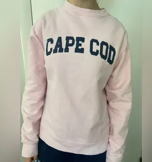 Cape Cod Light Pink Crewneck Sweatshirt Size M thumbnail 1
