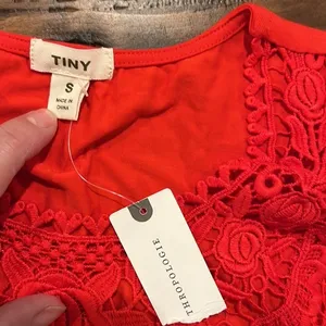 Anthropologie tiny‎ small newest tags lace front sleeveless top thumbnail 5