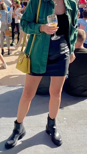 ZARA Leather Mini Skirt thumbnail 1