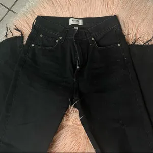 Agolde Black Wash Jeans - Cherie High Rise thumbnail 5