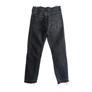 LEVIS Wedgie Straight Cropped Denim Jean Faded Black Sz‎ 27 thumbnail 4
