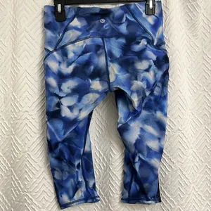Lululemon Wunder Under‎ Hi-Rise 1/2 Tight Luxtreme Blush Blossom Alpine Size 8 thumbnail 5
