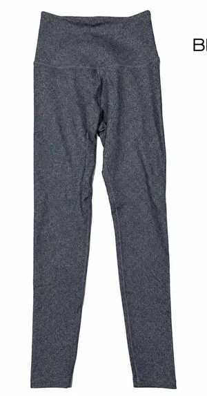 Beyond Yoga Spacedye High Waist Long Leggings M Charcoal Gray Made USA 28" thumbnail 1