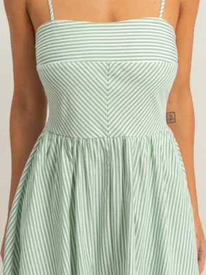 Striped Spaghetti Strap Dress Large thumbnail 3