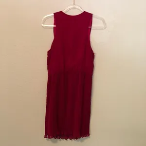 Amanda Uprichard Silk Dress Pleated Fit and Flare Pink Medium New thumbnail 5