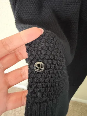 Lululemon Warm & Restore Sweater Black Washable Merino Wool Turtleneck‎ Size 2 thumbnail 4