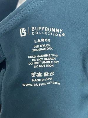 Buffbunny Collection Sports Bra Womens Size Large Teal Candy Wrap Athleisure thumbnail 4