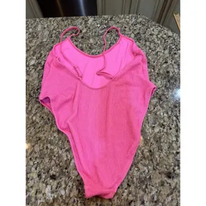 Good American One Piece Modern Swimsuit Size 5/6 2X-3X Hot Pink‎ thumbnail 5