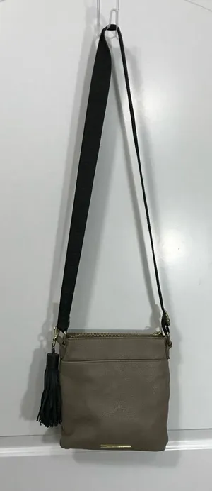 Steve Madden Taupe Faux Leather Crossbody Bag Purse thumbnail 1