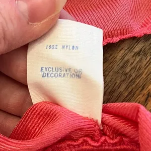 Vintage 70s Maxi Babydoll Slip Dress M Nylon Tiered Coral Nightgown Coquette thumbnail 8