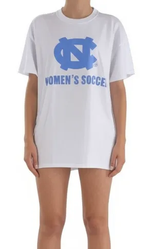 UNC Tar Heels Womens T-shirt Size L‎ White Soccer 2024 Schedule Sporty Fan thumbnail 1