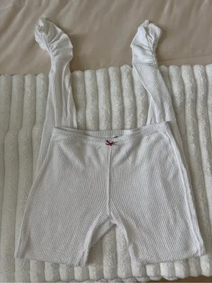 Free People Intimately Free White Knit lounge pants thumbnail 1