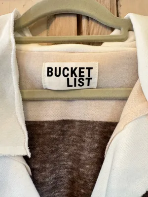 Bucket list brown striped shirt thumbnail 3