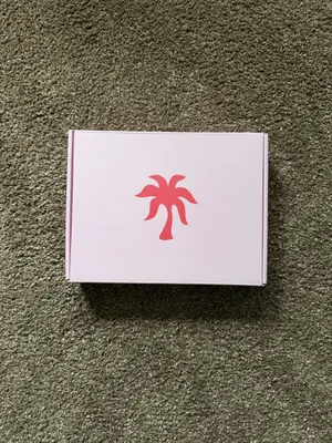 Pink Palm Puff Pajamas - Twilight Purple - Size Medium, NWT w/ Bag and Box thumbnail 10