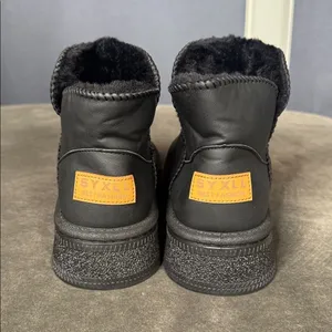 Women’s Black Mini Platform Ankle Boots Faux Fur Lined Size 7.5 (EU39) NEW thumbnail 14