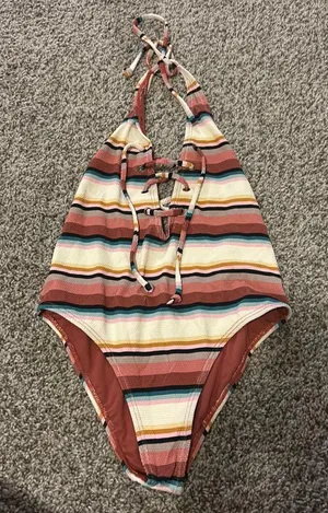 Striped One Piece thumbnail 1