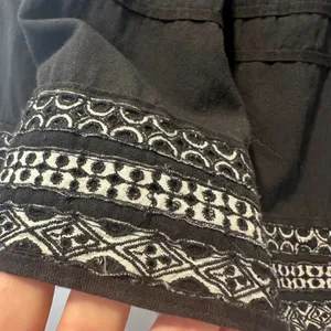 Anthropologie Amit Aggarwal‎ - XS Olivia Embroidered Black Top Blouse Boho thumbnail 9