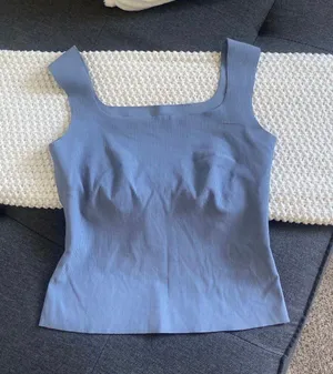 Seamless Workout Tank Blue Size L thumbnail 1