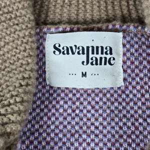 Savanna‎ Jane One More Shot Longhorn Floral Knitted Cardigan Sweater Size M thumbnail 4