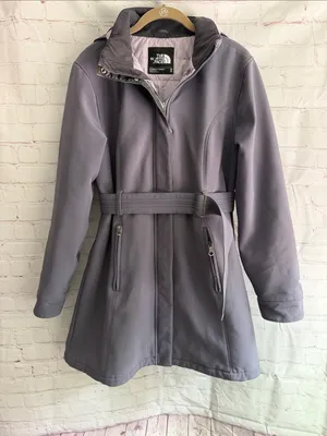 The North Face Women's Lavender Belted Trench Coat Size Medium thumbnail 1