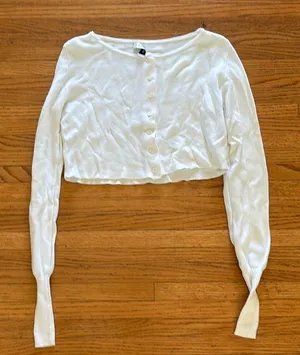 Danielle Guizio White long sleeve thumbnail 1