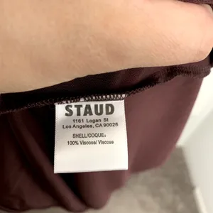 Staud Brown Reagan Maxi Dress Womens Size Large thumbnail 10