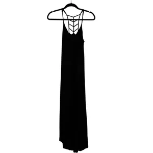 NEW Nicole Miller Sleeveless Strappy Ladder Back Maxi Dress Size S Hi Low Hem thumbnail 4