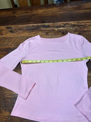 Ladies XS Soft Pink Top - like new! thumbnail 2
