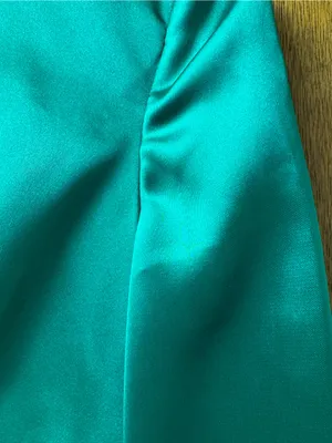 Mac Duggal Long Sleeve Empire Waist Satin Gown Maxi Dress Emerald Green 6 thumbnail 8