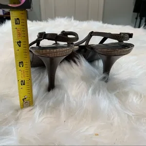Stuart Weitzman strappy brown heels size 7.5‎ thumbnail 5