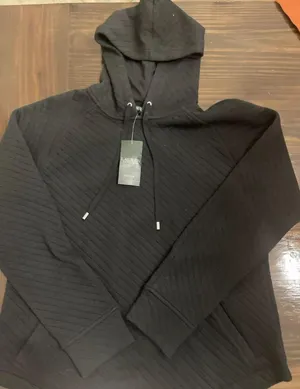 Ralph Lauren NWT Hoodie Womens Large Black Quilted Pullover Drawstrings thumbnail 1