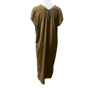 Prologue Women's Sleeveless Brown Maxi Dress Size L V-Neck Long thumbnail 3