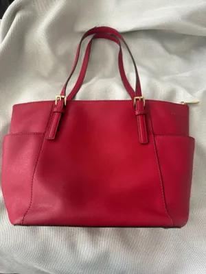 Michael Kors Red Saffiano Leather Tote Bag thumbnail 2