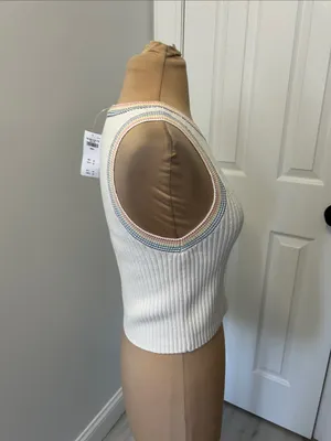 Abercrombie & Fitch for The Trevor Project High Neck Ribbed Pride Sweater Tank thumbnail 3