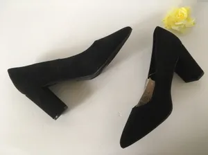 Black Suede Heels, Size 9 thumbnail 1
