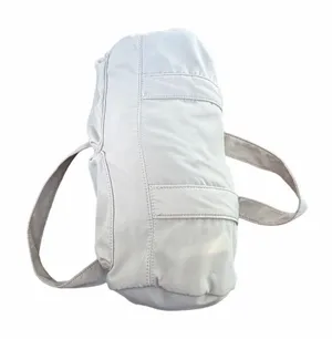 Primark Beige Nylon Duffel Bag with Dual Zipper Pockets thumbnail 1