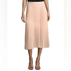 Club Monaco Blush Pink Pleated Maxi Long Women’s Skirts Size 6 thumbnail 2