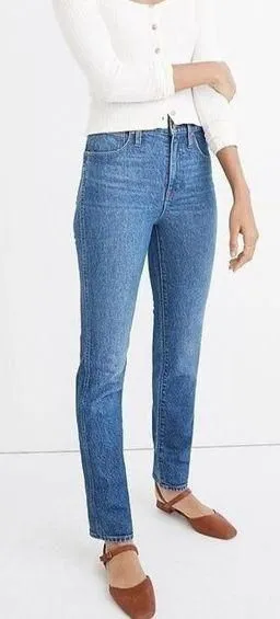 Madewell Stovepipe Full Length Jeans in Styler Wash thumbnail 1
