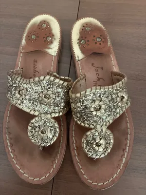 Gold Glitter Jack Rogers Sandals thumbnail 6