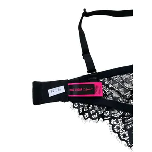 & Other Stories Black Lace Rhinestones Push Up Bra Women Size 34D | 52-16 thumbnail 7