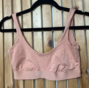 KOTN Organic Cotton Bralette Wireless Unlined Peach Size XS thumbnail 1
