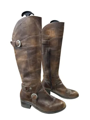 Audrey Brooke wms brown leather below knee equestrian riding boots 6M SKU 10-770 thumbnail 3
