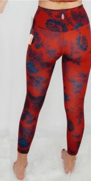 Free People Movement High Rise 7/8 Lose Control Ashford Leggings: Floral Combo thumbnail 1
