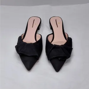 Kate Spade Womens Mules Slip On Flats 6.5M Black Suede Pointed Toe Coquette thumbnail 13