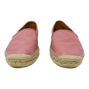 Gucci Guccissima Pink Leather GG Monogram Espadrille Flats EU 40 thumbnail 3