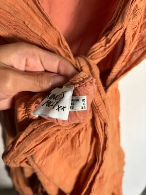 Princess Polly orange gauze tie-back mini dress size US 6 thumbnail 4