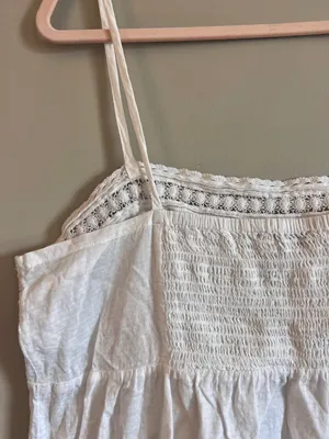 Loft White Lace Tank Top thumbnail 5