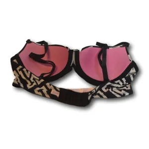 Pink Victoria Secret Bra Black & White Logo Size: 32B thumbnail 2