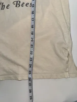 American Eagle Save The Bees Graphic Tee Cream Oversized Short Sleeve thumbnail 10