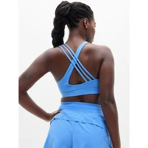 Athleta M Train Free Sport Bra Cornflower Blue Medium Cup D-DD thumbnail 5